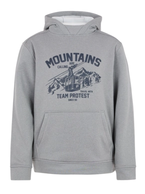 Pull à Capuche Protest Garçon Prtkestrel Jr Sweat Dark Grey Melee