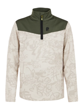 Skipullover Protest Prtjoep 23 Jr 1/4 Zip Top Jungen Bamboo Beige