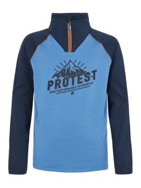 Pull de Ski Protest Garçon Prtskip Jr 1/4 Zip Top Riviera Blue