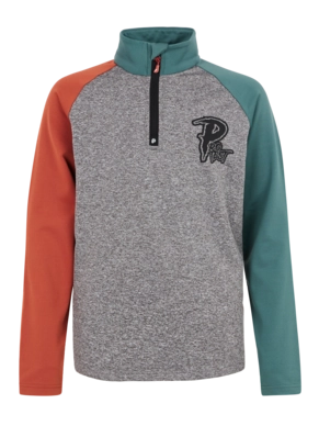 Ski Sweatshirt Protest Boys Prtvalki Jr 1/4 Zip Top Dark Grey Melee