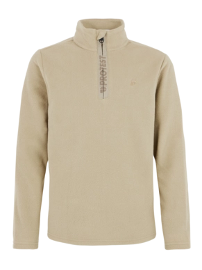 Skipully Protest Boys Perfecty Jr 1/4 Zip Top Bamboo Beige