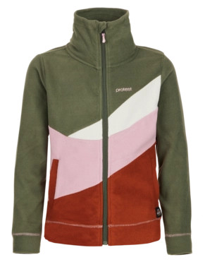 Zip Sweatshirt Protest Girls Pelican Jr Full Zip Top Uluru Rust