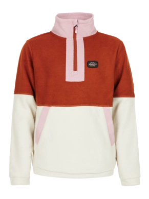 Pull de Ski Protest Fille Prtfern Jr 1/4 Zip Top Uluru Rust