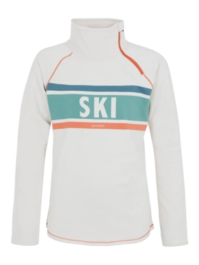 Pull de Ski Protest Fille Prtrieda Jr 1/4 Zip Top Kit Offwhite