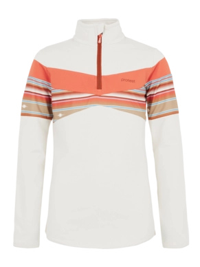 Pull de Ski Protest Fille Prtcedark Jr 1/4 Zip Top Kit Offwhite