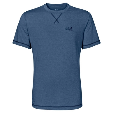 T-Shirt Jack Wolfskin Crosstrail T Ocean Blau Herren