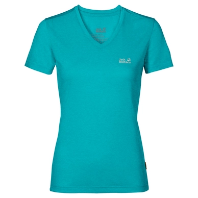 T-Shirt Jack Wolfskin Women Crosstrail Aquamarine