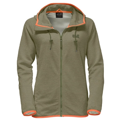 Gilet Jack Wolfskin Tongari Hooded Jacket Women Khaki