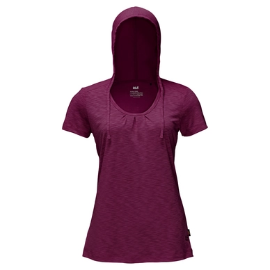 T-Shirt Jack Wolfskin Travel Hoody Wild Berry Damen
