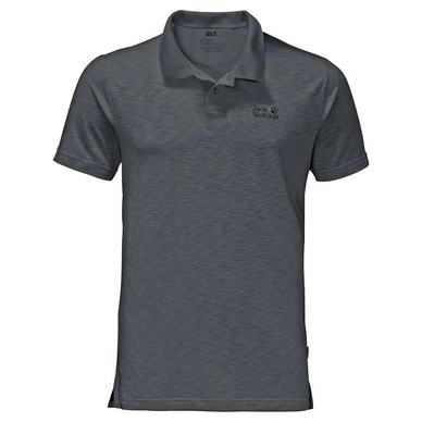 Polo Jack Wolfskin Travel Polo Homme Dark Iron