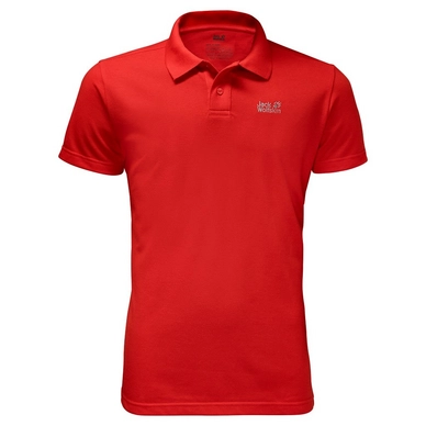 Poloshirt Jack Wolfskin Travel Polo Fiery Rot Herren