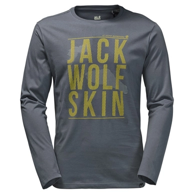 T-Shirt Jack Wolfskin Floating Ice Longsleeve Men Dark Iron