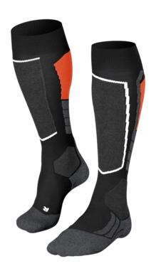 Skisocken Falke SK2 Intermediate Herren Black