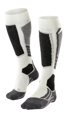 Chaussettes de Ski Falke Women SK2 Intermediate Off White
