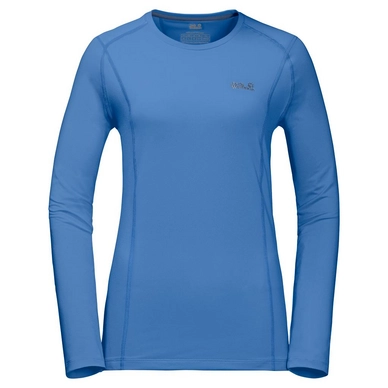 T-shirt Jack Wolfskin Women Hollow Range Longsleeve Zircon Blue