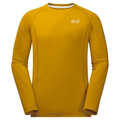 Longsleeve Jack Wolfskin Hollow Range Longsleeve Golden Yellow Herren