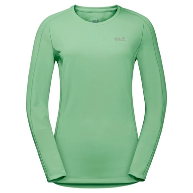 Long Sleeve T-Shirt Jack Wolfskin Women Hydropore Spring Green