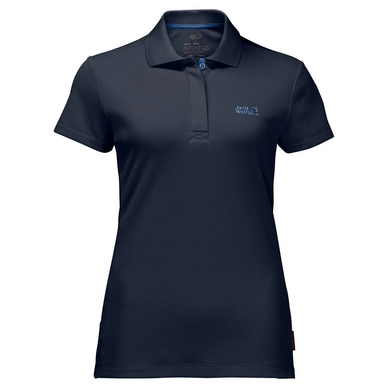 Poloshirt Jack Wolfskin Three Towers Midnight Blau Damen