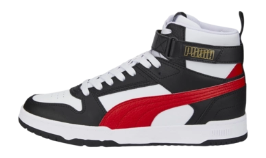 Puma black and red 2024 trainers