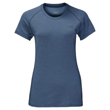 T-Shirt Jack Wolfskin Hydropore Athletic T Femme Ocean Wave