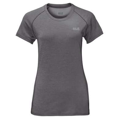 T-Shirt Jack Wolfskin Hydropore Athletic T Women Tarmac Grey