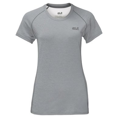 T-Shirt Jack Wolfskin Hydropore Athletic T Femmes Alloy