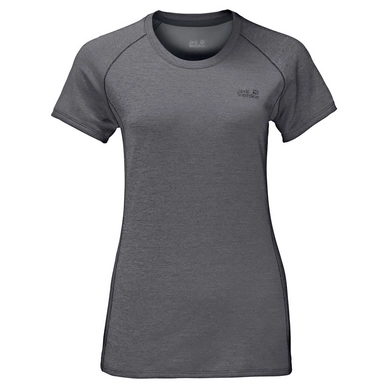 T-shirt Jack Wolfskin Women Hydropore Athletic T Tarmac Grey