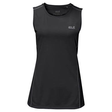 Tanktop Jack Wolfskin Rock Chill Top Schwarz Damen