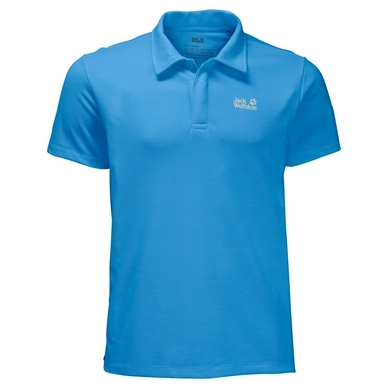 Polo Jack Wolfskin Three Towers Polo Homme Ocean Blue