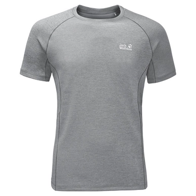 T-Shirt Jack Wolfskin Hydropore Athletic T Homme Alloy