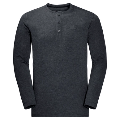 Long Sleeve T-Shirt Jack Wolfskin Men Moro Henley Phantom