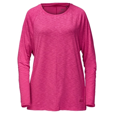Long Sleeve Shirt Jack Wolfskin Travel Women Tropic Pink