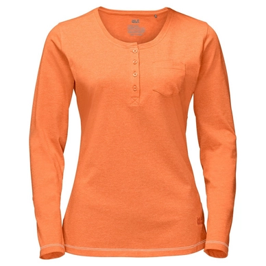 Long Sleeve Shirt Jack Wolfskin Essential Women Papaya