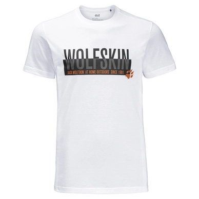 T-Shirt Jack Wolfskin Men Slogan White Rush
