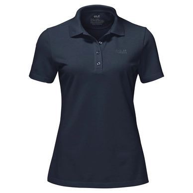Polo Jack Wolfskin Pique Polo Femme Midnight Blue