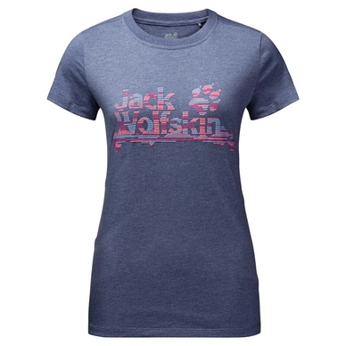 T-shirt Jack Wolfskin Women Brand T Blue Indigo