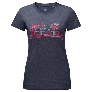 T-shirt Jack Wolfskin Women Brand T Midnight Blue