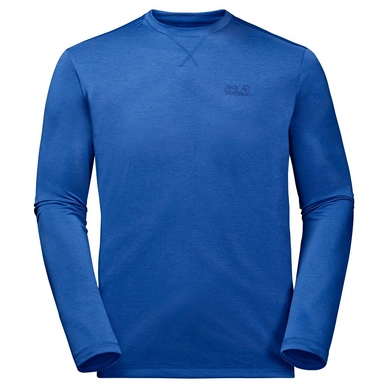 Long Sleeve T-Shirt Jack Wolfskin Men Crosstrail Coastal Blue