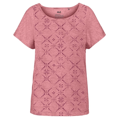 T-Shirt Jack Wolfskin Women Moro Maori Rose Quartz