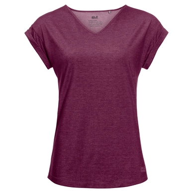 T-Shirt Jack Wolfskin Womens Coral Coast Wild Berry