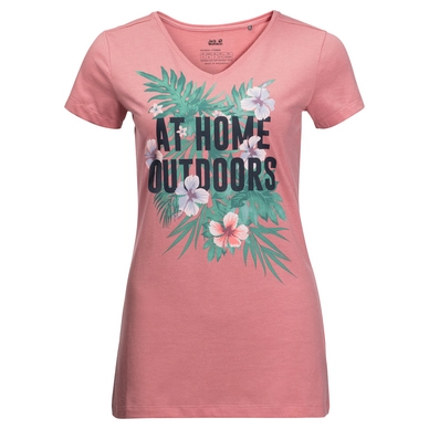 T-Shirt Jack Wolfskin Women At Home Rose Quartz Damen