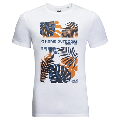 T-Shirt Jack Wolfskin Mens Palm Cove White Rush