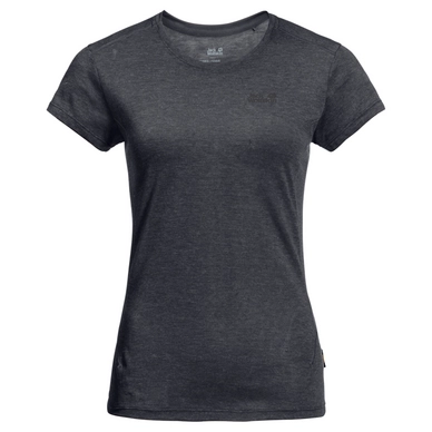 T-Shirt Jack Wolfskin Women Somers Track T Ebony