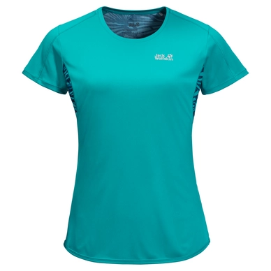 T-Shirt Jack Wolfskin Women Wilderness Aquamarine
