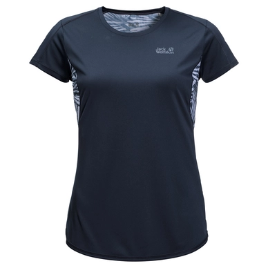 T-Shirt Jack Wolfskin Womens Wilderness Midnight Blue