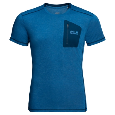 T-Shirt Jack Wolfskin Men Somers Track Electric Blue