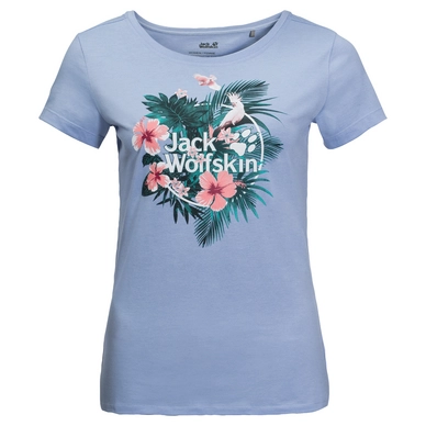 T-Shirt Jack Wolfskin Women Tropical Shirt Blue