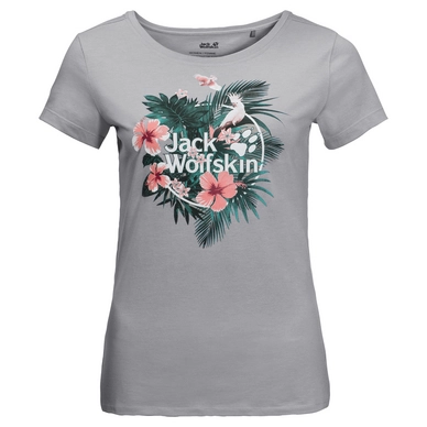 T-Shirt Jack Wolfskin Women Tropical Light Grey