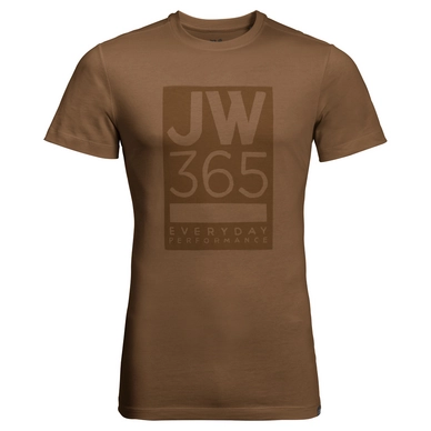 T-Shirt Jack Wolfskin Mens 365 Bark Brown