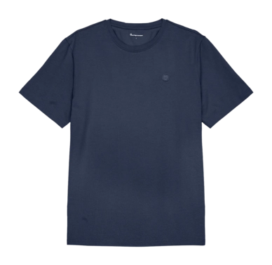 T-shirt KnowledgeCotton Apparel Homme Loke Badge Tee Insigna Blue melange